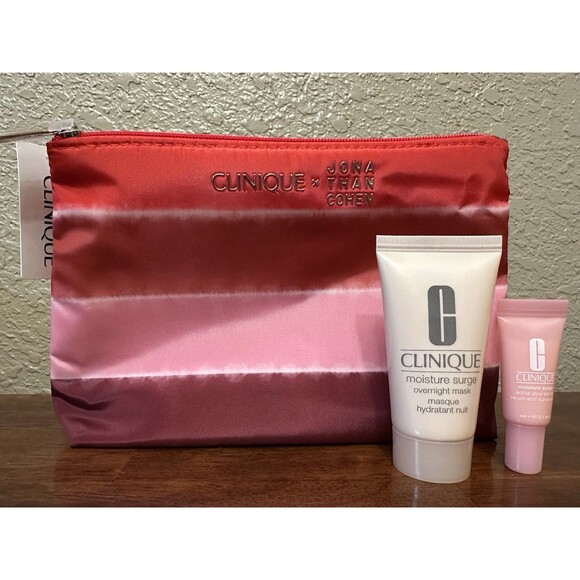 Clinique Other - Clinique x Jonathan Cohen Makeup Cosmetic Zipper Bag #06 with Extras NWT